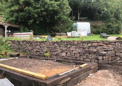 Bloom Cottage - Brockweir - Dry Stone Retaining Wall Repair